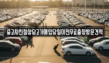 경기 안산시 단원구 와동 중고차매입 전문 중고차친절상담고가매입당일이전무료출장방문견적