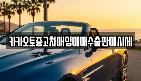 경기 안성시 일죽면 중고차 전문 카카오토중고차매입매매수출판매시세