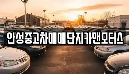경기 안성시 현수동 중고차 전문 안성중고차매매단지카맨모터스
