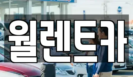 경기 오산시 세교동 렌트카 전문 월렌트카