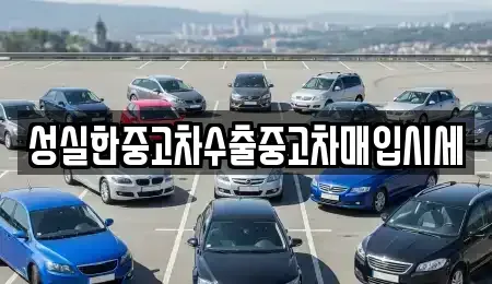 경기 의왕시 중고차 전문 성실한중고차수출중고차매입시세