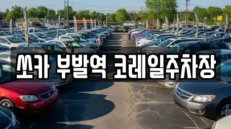 경기 이천시 부발읍 렌트카 전문 쏘카 부발역 코레일주차장
