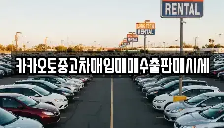 경기 화성시 배양동 중고차매입 전문 카카오토중고차매입매매수출판매시세