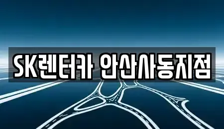 경기 화성시 새솔동 장기렌트카 전문 SK렌터카 안산사동지점