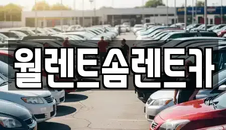 경기도 군포시 금정동 렌트카 전문 월렌트솜렌트카