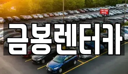 경기도 군포시 당동 렌트카 전문 금봉렌터카