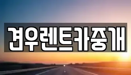 경기도 남양주시 수석동 장기렌트카 전문 견우렌트카중개