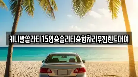 경기도 동두천시 보산동 렌트카 전문 카니발쏠라티15인승솔라티승합차리무진렌트대여