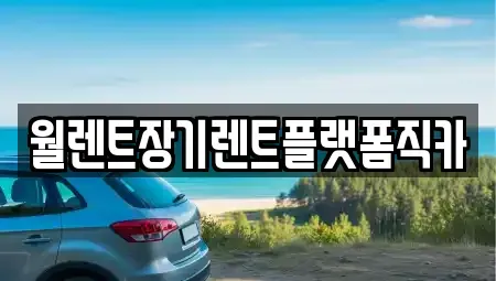 경기도 부천시 장기렌트카 전문 월렌트장기렌트플랫폼직카