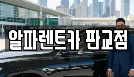 경기도 성남시 분당구 백현동 렌트카 전문 알파렌트카 판교점
