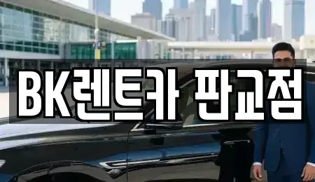 경기도 성남시 분당구 백현동 장기렌트카 전문 BK렌트카 판교점
