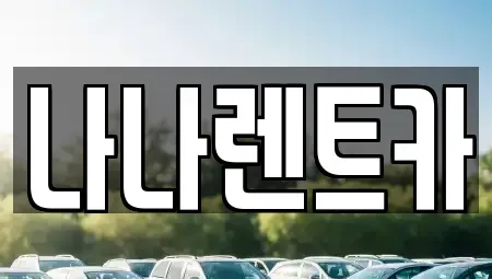 경기도 시흥시 신천동 렌트카 전문 나나렌트카