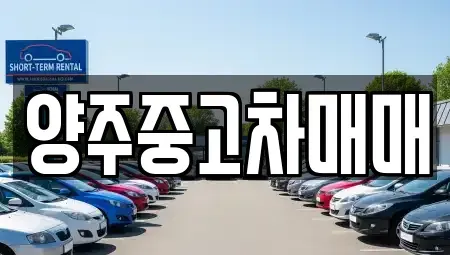 경기도 양주시 은현면 중고차 전문 양주중고차매매