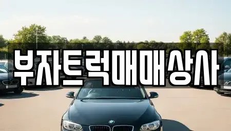경기도 오산시 내삼미동 중고차매매 전문 부자트럭매매상사
