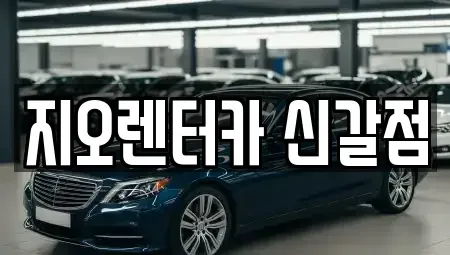 경기도 용인시 기흥구 하갈동 렌트카 전문 지오렌터카 신갈점