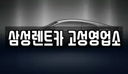 경남 고성군 고성읍 렌트카 전문 삼성렌트카 고성영업소
