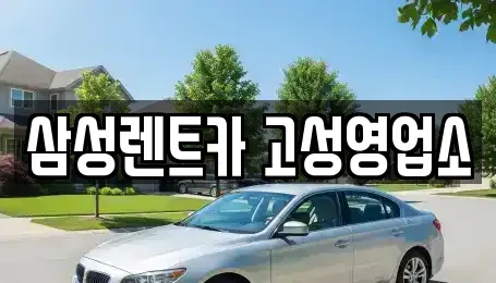 경남 고성군 삼산면 렌트카 전문 삼성렌트카 고성영업소
