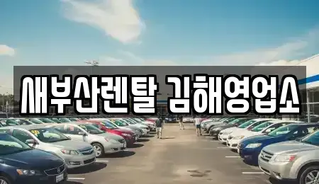 경남 김해시 동상동 렌트카 전문 새부산렌탈 김해영업소