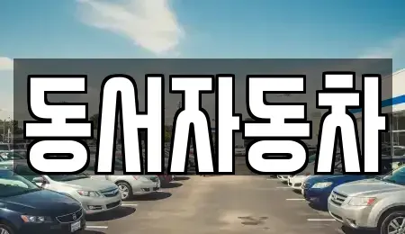 경남 사천시 향촌동 중고차매매 전문 동서자동차
