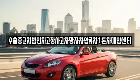 경남 양산시 호계동 중고차매입 전문 수출중고차법인차고장사고차망자차압류차1톤차매입센터