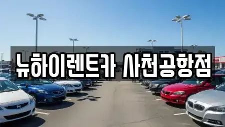 경남 진주시 정촌면 렌트카 전문 뉴하이렌트카 사천공항점