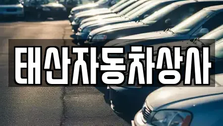경남 진주시 하촌동 중고차매입 전문 태산자동차상사