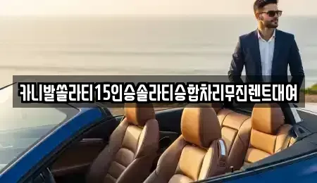 경남 창원시 마산합포구 유록동 렌트카 전문 카니발쏠라티15인승솔라티승합차리무진렌트대여