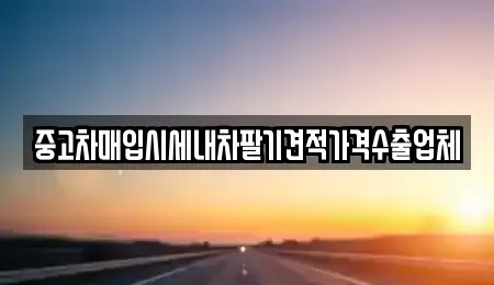 경남 창원시 진해구 소사동 중고차매입 전문 중고차매입시세내차팔기견적가격수출업체