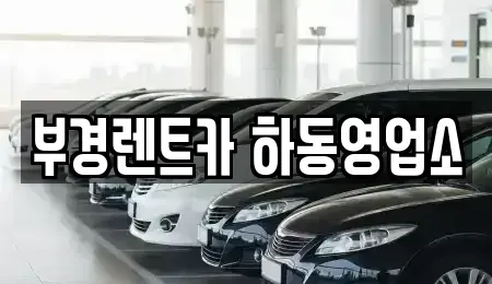 경남 하동군 적량면 렌트카 전문 부경렌트카 하동영업소