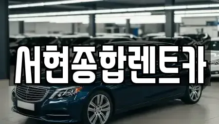 경북 경주시 북부동 렌트카 전문 서현종합렌트카