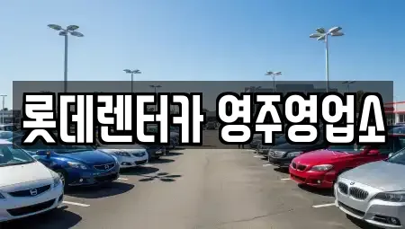 경북 봉화군 봉화읍 렌트카 전문 롯데렌터카 영주영업소