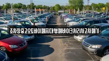 경북 성주군 수륜면 중고차 전문 조차장중고오토바이폐지대행폐바이크처리사고차폐기