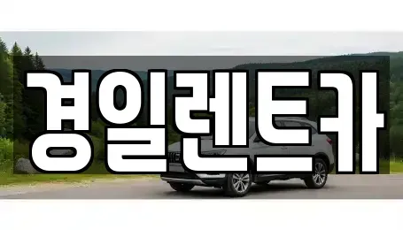 경북 예천군 예천읍 렌트카 전문 경일렌트카