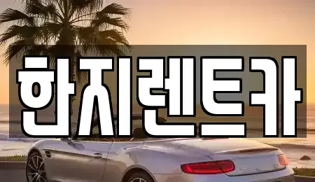 경북 포항시 남구 장흥동 렌트카 전문 한지렌트카