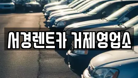 경상남도 거제시 문동동 렌트카 전문 서경렌트카 거제영업소