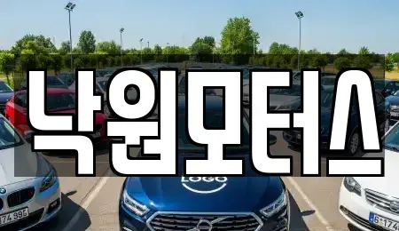 경상남도 김해시 신문동 중고차매매 전문 낙원모터스
