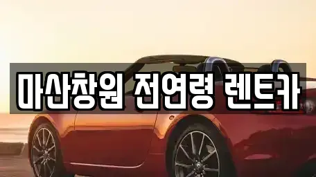 경상남도 창원시 마산합포구 오동동 렌트카 전문 마산창원 전연령 렌트카