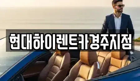 경상북도 경주시 현곡면 렌트카 전문 현대하이렌트카경주지점