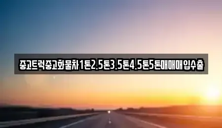 경상북도 경주시 황남동 중고차 전문 중고트럭중고화물차1톤2.5톤3.5톤4.5톤5톤매매매입수출