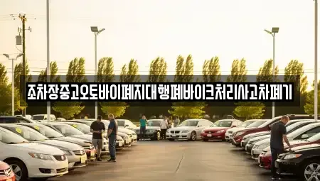 경상북도 의성군 단촌면 중고차 전문 조차장중고오토바이폐지대행폐바이크처리사고차폐기