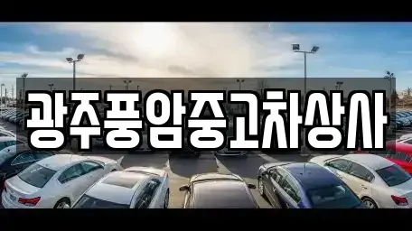 광주 광산구 선동 중고차매매 전문 광주풍암중고차상사