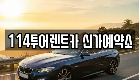 광주광역시 광산구 신창동 렌트카 전문 114투어렌트카 신가예약소