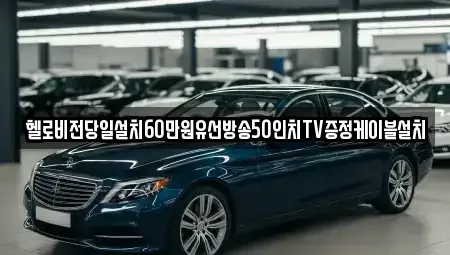 대구 동구 내동 중고차매입 전문 헬로비전당일설치60만원유선방송50인치TV증정케이블설치