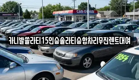 대구 북구 고성동3가 렌트카 전문 카니발쏠라티15인승솔라티승합차리무진렌트대여