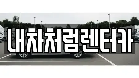 대구 북구 대현동 렌트카 전문 내차처럼렌터카