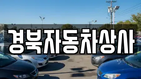 대구 북구 대현동 중고차매매 전문 경북자동차상사