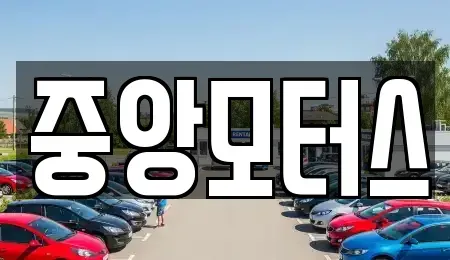 대구 서구 원대동3가 중고차매매 전문 중앙모터스