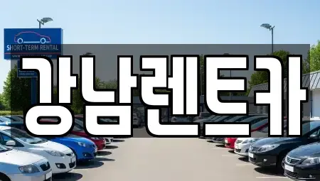 대전 동구 천동 렌트카 전문 강남렌트카