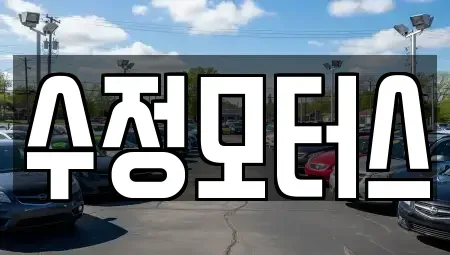 대전 동구 천동 중고차 전문 수정모터스