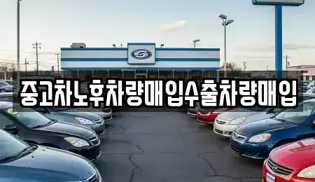 대전 동구 하소동 중고차매입 전문 중고차노후차량매입수출차량매입